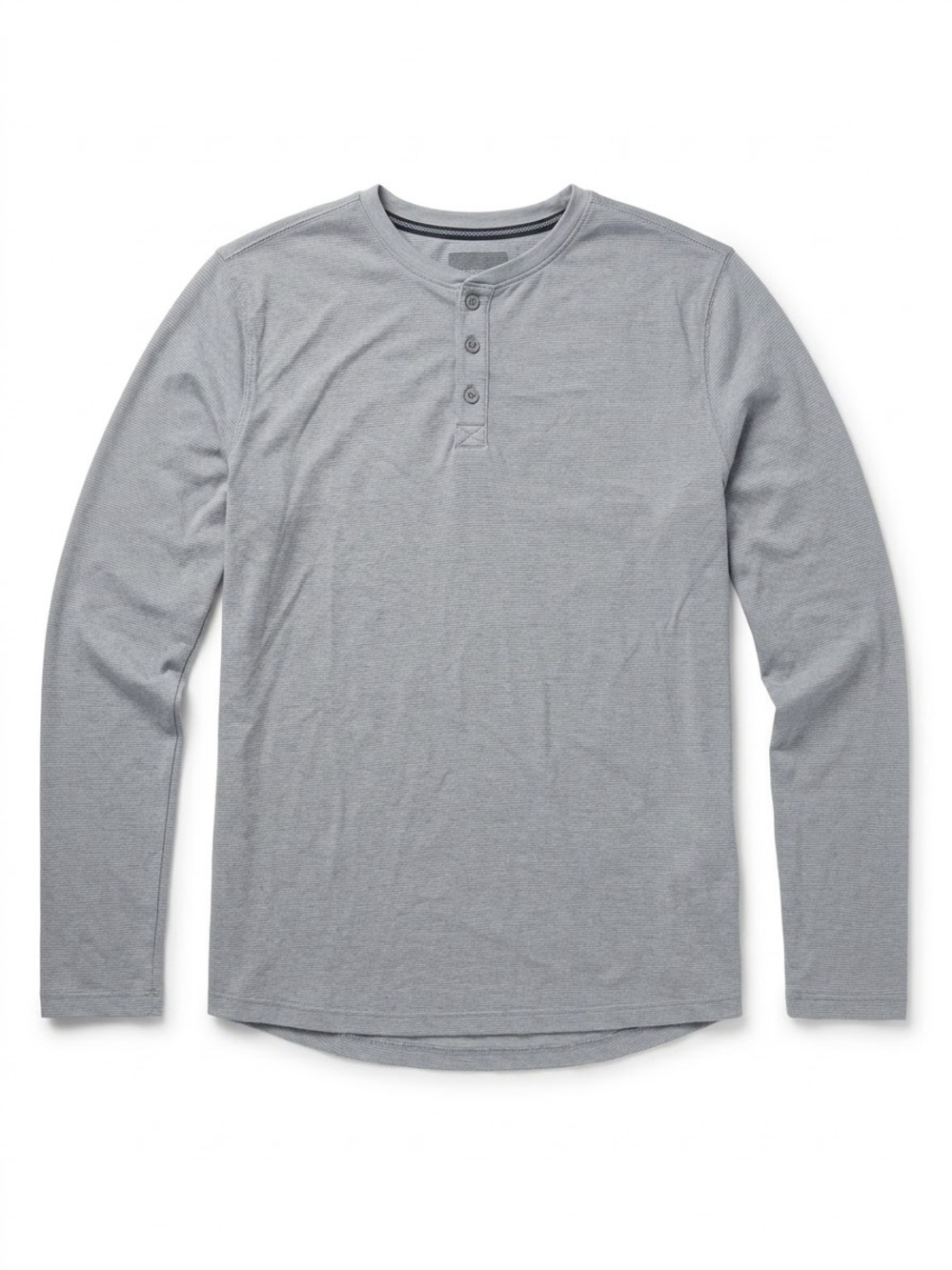 Under Armour Threadborne HeatGear Long Sleeve Henley Heather Grey L